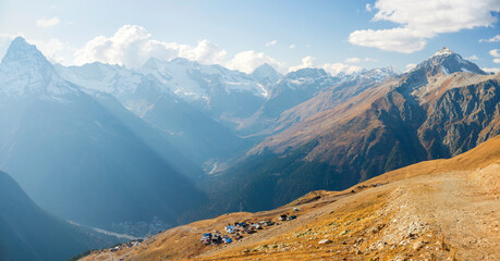 panorama view of the mountains