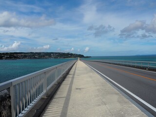 Kouri Bridge in okinawa, JAPAN