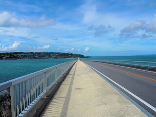 Kouri Bridge in okinawa, JAPAN