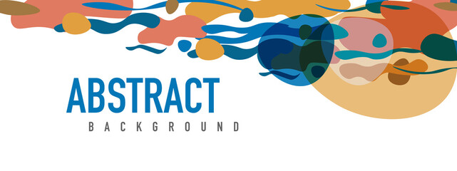 Trendy liquid style shapes abstract design, dynamic vector background for placards, brochures, posters, web landing pages, covers or banners