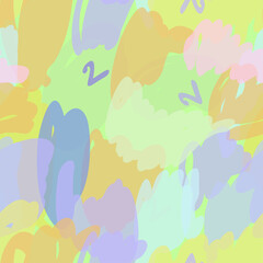 Abstract background seamless pattern , vector illustration . Free hand drawings .