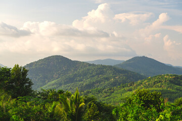 View of the hills of Phuket, Thailand