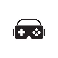 virtual reality game icon, Technology icon vector