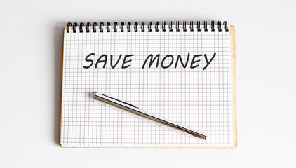 Word Writing Text SAVE MONEY . business concept .