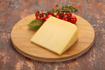Hard parmesan cheese piece