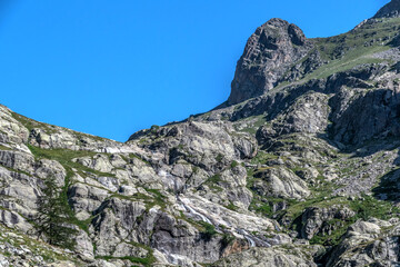 Paysage de montagne dans le Mercantour dans les Alpes
Mountain landscape in Mercantour park in French Alps