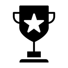 Winners Trophy Concept, Appraisal Rank Upgrade Vector Color Icon Design, Business and Finance Symbol on white background 