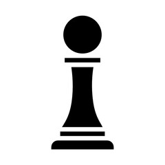 Business Strategy Concept, Pawn Chess piece vector color Icon Design, Business and Finance Symbol on white background 