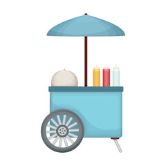 Food trailer vector icon.Cartoon vector icon isolated on white background food trailer.