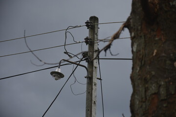 power lines and wires