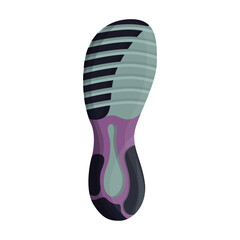 Footprint vector icon.Cartoon vector icon isolated on white background footprint.