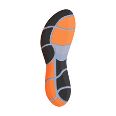 Footprint vector icon.Cartoon vector icon isolated on white background footprint.