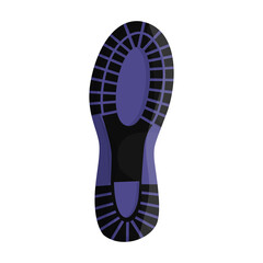 Footprint vector icon.Cartoon vector icon isolated on white background footprint.