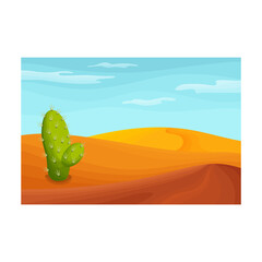 Desert vector icon.Cartoon vector icon isolated on white background desert.
