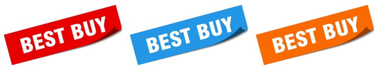 best buy paper peeler sign set. best buy sticker