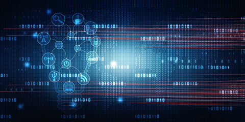 Digital Abstract technology background,2d illustration