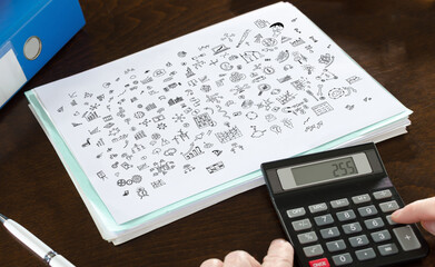 Obraz premium Creativity concept illustrated on a paper