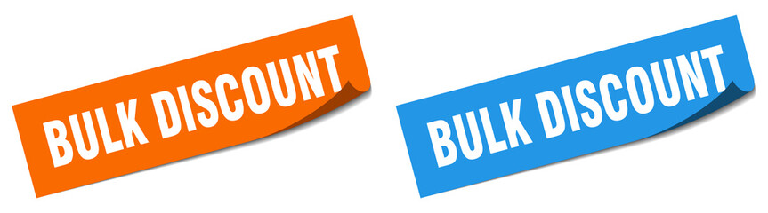 bulk discount paper peeler sign set. bulk discount sticker