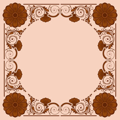 abstract floral background with decorative flowers for design