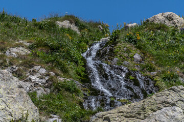 Paysage de montagne dans le parc du Mercantour dans le Sud des Alpes 
Mountain landscape in Alps
