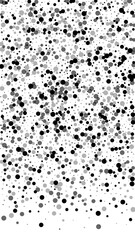 Scattered dense balck dots. Dark points dispersion