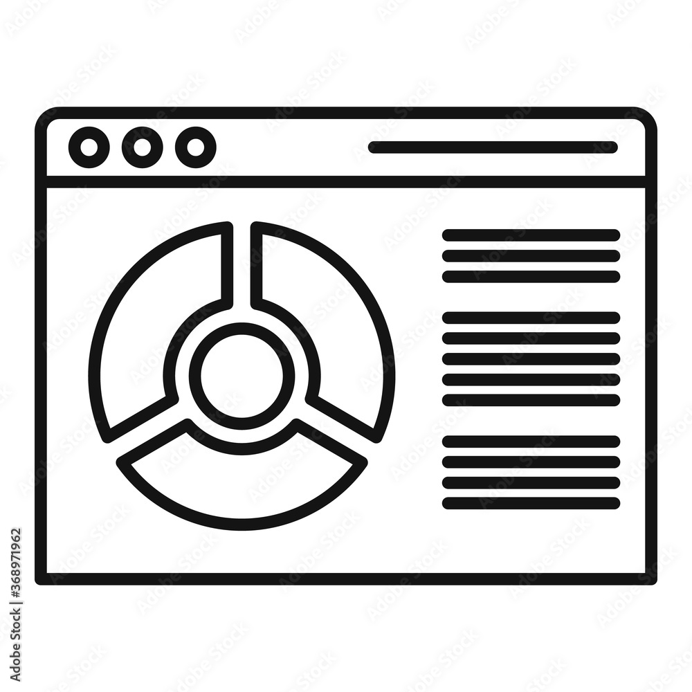 Aufkleber conversion rate web page icon. outline conversion rate web page vector icon for web design isolated 