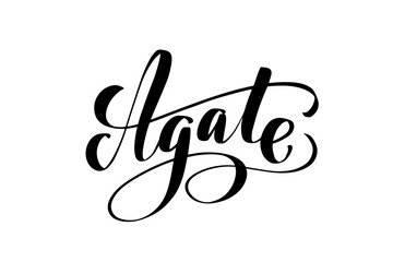 Vector calligraphy illustration isolated on white background.