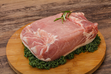 Pork meat piece for cooking