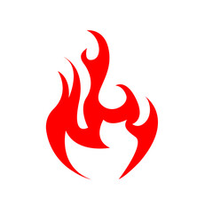 Abstract Fire Icon vector illustration