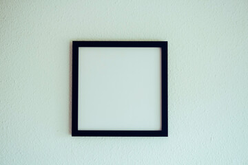 Square Picture Frame with blank paper - mockup image