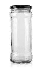 Empty glass jar