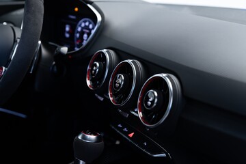 Luxury modern car air ventilation and air conditioning system
