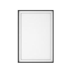 Picture frame mockup on white background