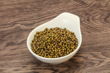 Vegetarian cuisine - dry green lentil