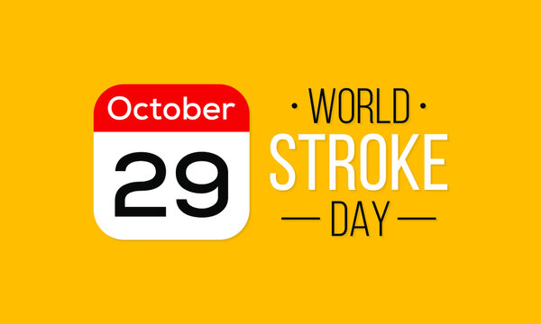 World Stroke Day is observed on October 29 to underscore the serious nature and high rates of stroke, raise awareness of the prevention and treatment of the condition. Vector illustration.