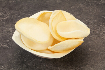 Asian cusine - homemade prawn chips