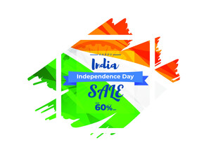 LABEL VECTOR ILLUSTRATION FOR 15th of AUGUST OFFER,-INDIAN INDEPENDENCE DAY