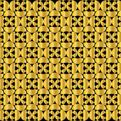 Black and Golden coloured seamless pattern design 