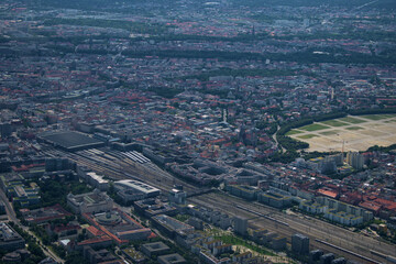 München Hauptbahnhof von oben 5.7.2020
