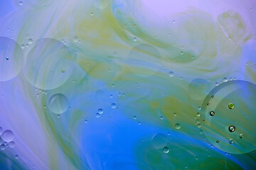 Current collection of brilliant backgrounds for your design. Close-up shot of water spots and oil...
