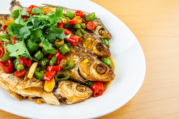 Chinese Hunan Home Cooking Spicy Hot-roasted Fish