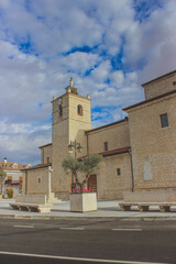 Obraz premium main tower of the city, chapel, old street spain. church of st john the baptist in budva montenegro