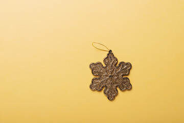 Christmas card with gold star