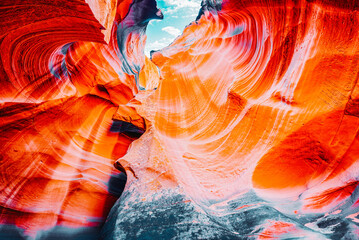 Antelope Canyon is a slot canyon in the American Southwest.