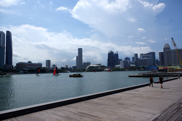 vue sur la baie de Singapour