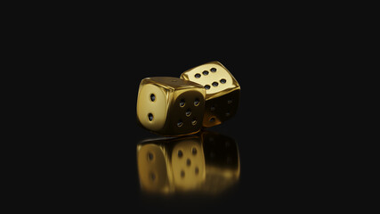 dice on black
