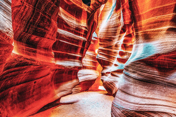 Antelope Canyon is a slot canyon in the American Southwest.