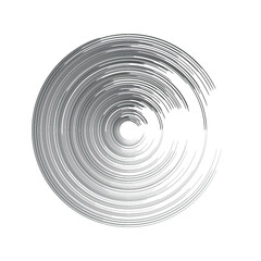 Fototapeta na wymiar Lines in Circle Form . Spiral Vector Illustration .Technology round. Wave Logo . Design element . Abstract Geometric shape .