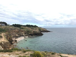 Brittany cliffs in calm weather