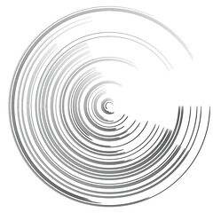Lines in Circle Form . Spiral Vector Illustration .Technology round. Wave Logo . Design element . Abstract Geometric shape .